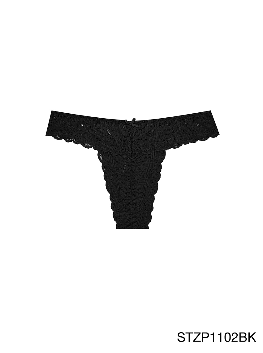 SABINA Very Lace กางเกงในทรงตอง รหัส STZP1102 สีดำ