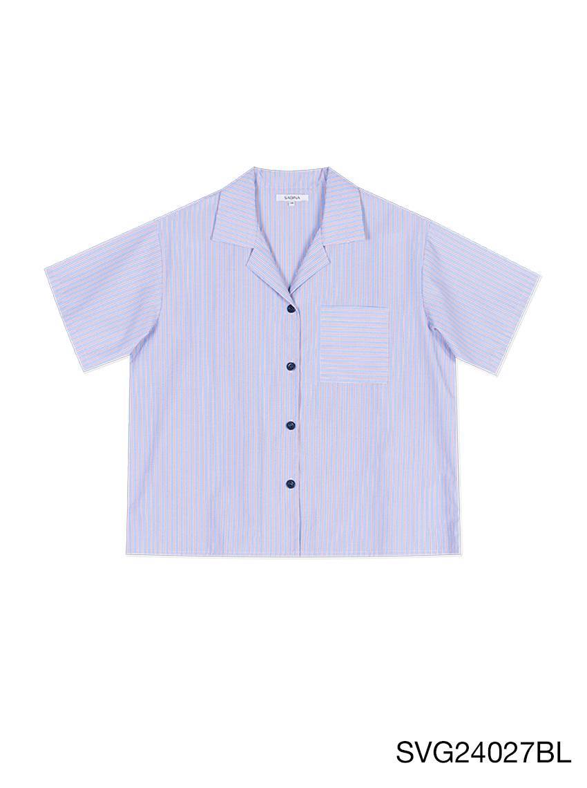 Sleepwear เซ็ตชุดนอน UNISEX เสื้อแขนสั้น กางเกงขาสั้น แถมฟรี ผ้าปิดตา