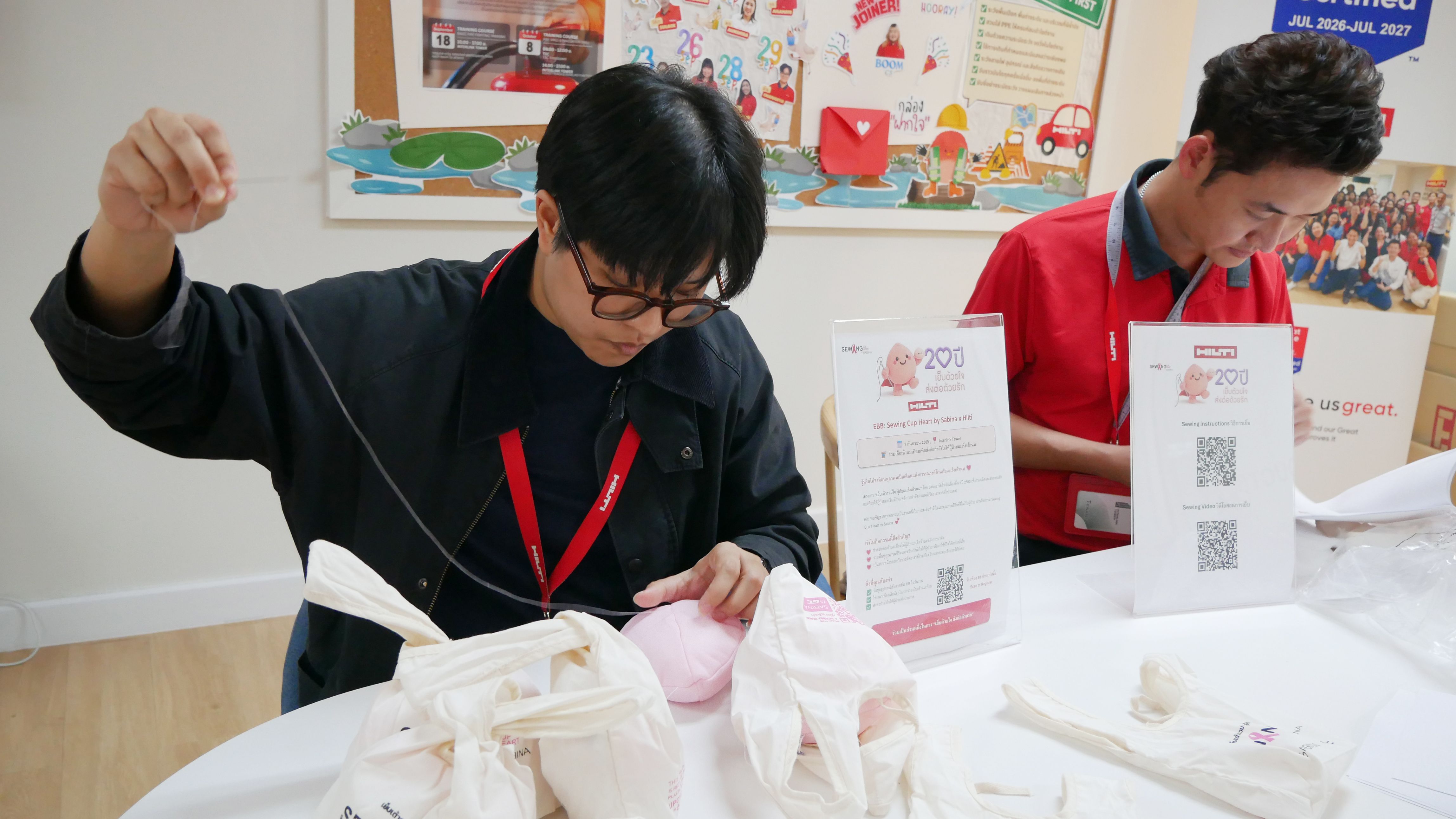 ซาบีน่า สนับสนุน Hilti (Thailand) Ltd. จัดกิจกรรมจิตอาสาเย็บเต้านมเทียม พร้อมส่งเสริมการตรวจเต้านมด้วยตนเอง 1