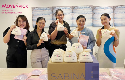 “โรงแรมเมอเวนพิค สยาม นาจอมเทียน พัทยา ร่วมกับซาบีน่า จัดกิจกรรม ‘Sewing Cup Sewing Heart’ เย็บเต้านมเทียมเพื่อผู้ป่วยมะเร็งเต้านม”