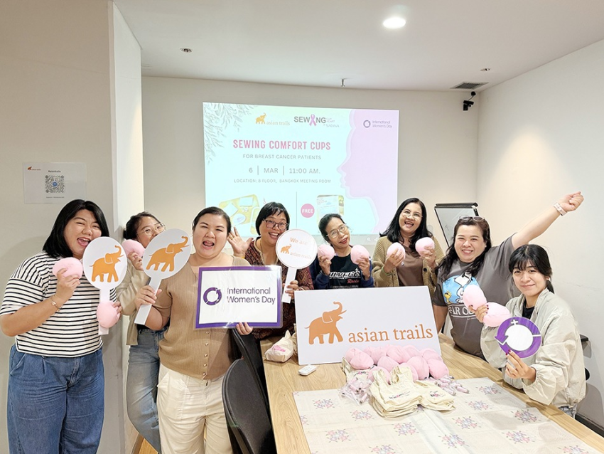 ซาบีน่าสนับสนุนอุปกรณ์เย็บเต้า บริษัท เอเชียน เทรลส์ จำกัด