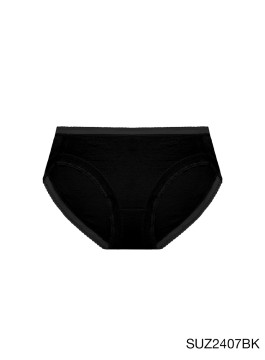 Panty Zone Mid Waisted Panty - Black