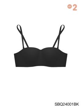 Twenty Five Seamless Wireless Strapless Bra - Black
