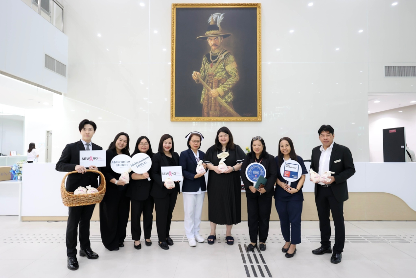 โรงแรมมิลเลนเนียม ฮิลตัน กรุงเทพฯ ร่วมกับ ซาบีน่า จัดกิจกรรมเย็บเต้านมเทียมเพื่อผู้ป่วยมะเร็งเต้านม